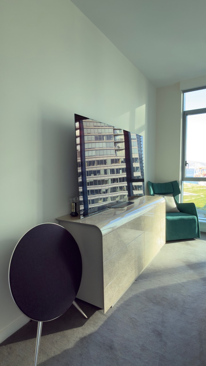 Protected high-end console furniture in a Coal Harbour residence